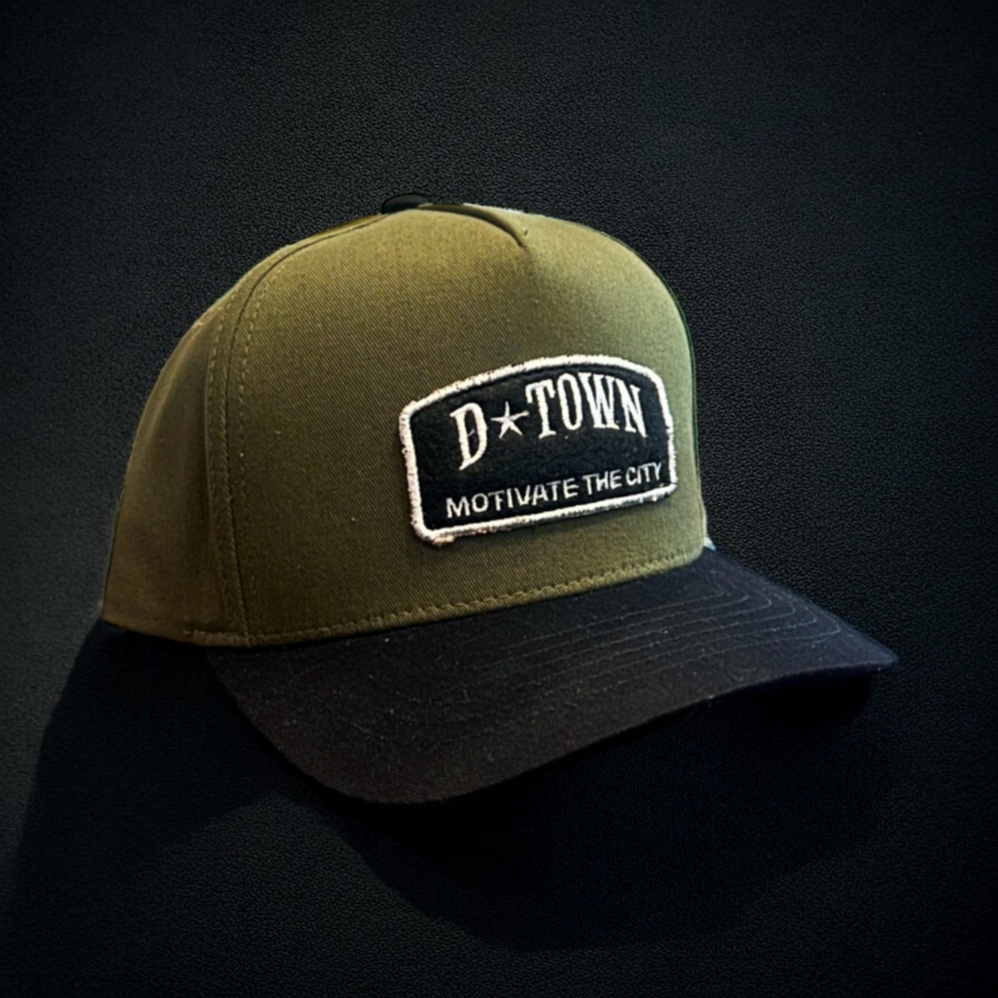 Motivate The City/ olive on black